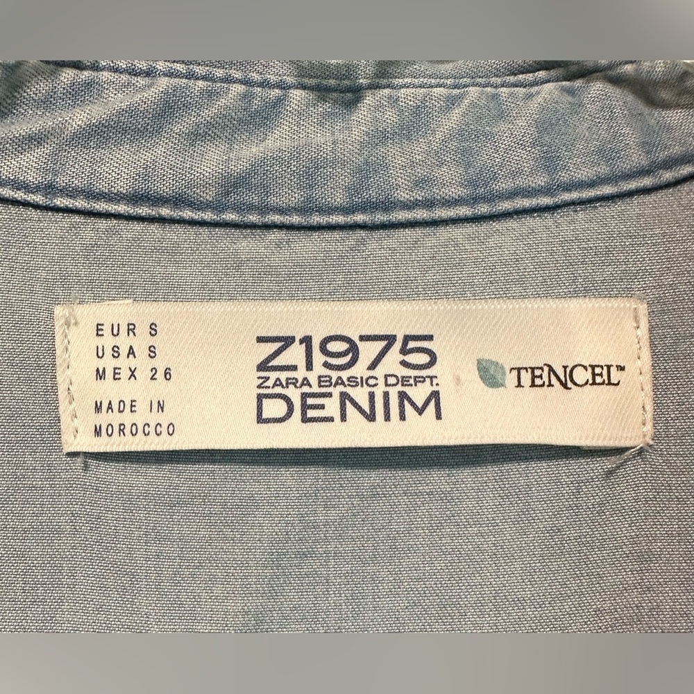 Zara Denim Style Shirt - Picture 4 of 4